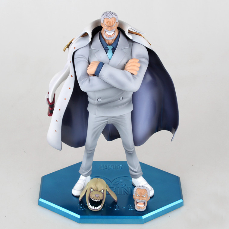 Decompression Toy One Piece Monkey D Garp GRANDPA Monkey D. Luffy PVC Figure Toys Dolls Gifts for Children 23CM