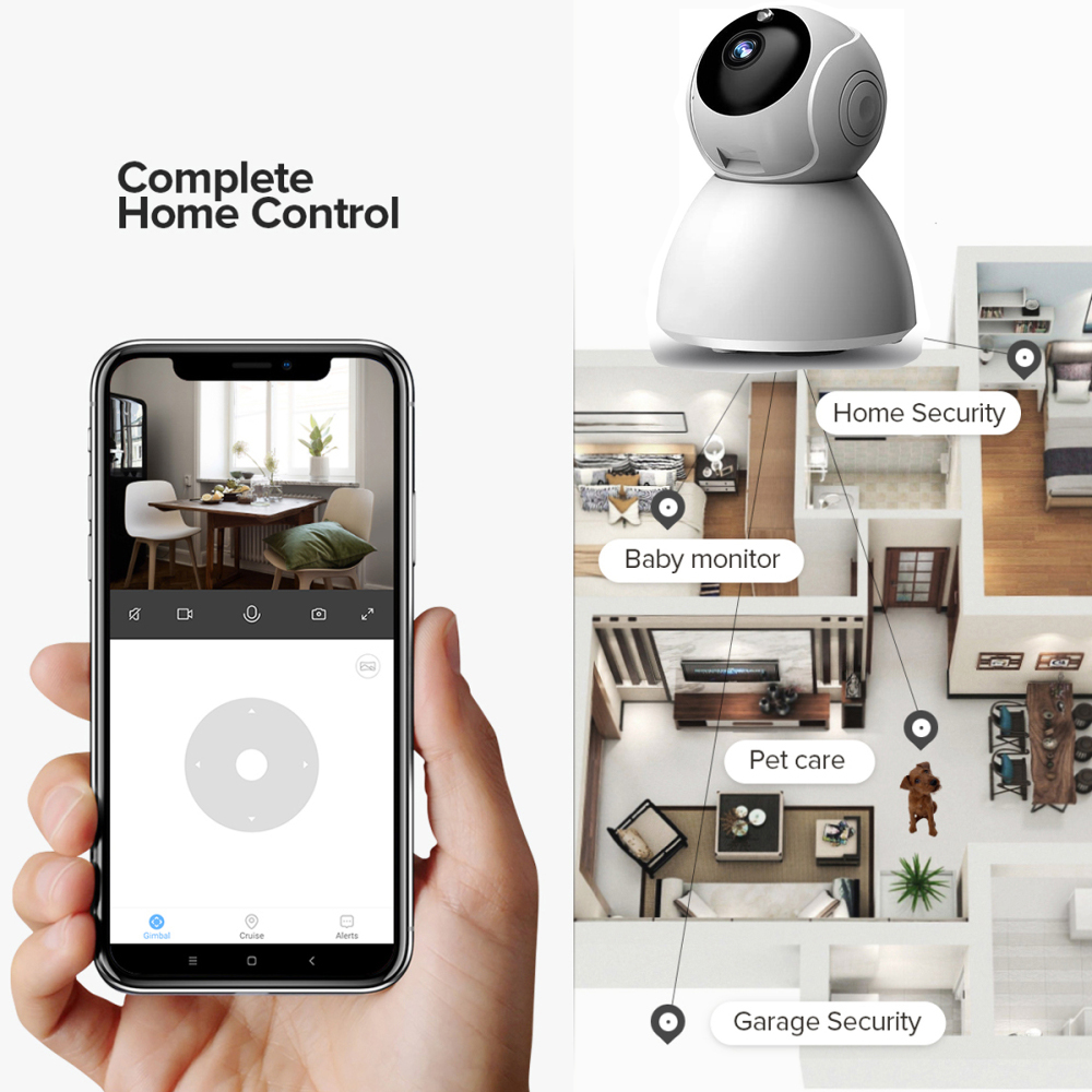 Wifi IP Camera Surveillance 1080P Full HD Night Vision Two Way Audio Wireless Video Motion Detection Camera Baby Monitor Home Security System