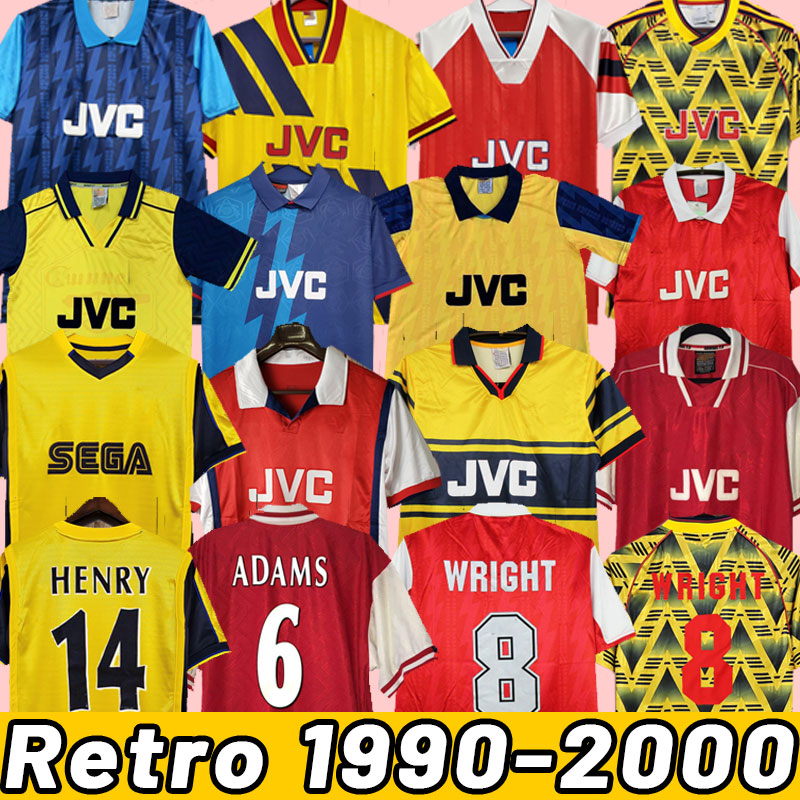 HENRY BERGKAMP V. PERSIE Mens RETRO Soccer Jerseys VIEIRA MERSON ADAMS Home Away Football Shirt Uniforms 90 92 91 93 94 95 96 97 98 99 00 1990 1992 1994 1996 1998 1999 2000