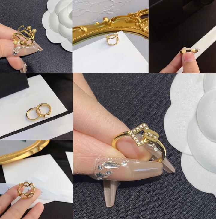 20style Fashion Jewelry Designer Rings 18K Gold Plated Stainless Steel Finger Ring Luxury Women Love Wedding Jewelry Supplies Accessories Gift Size 6 7 8
20style Fashion Jewelry Designer Rings 18K Gold Plated Stainless Steel Finger Ring Luxury Women Love Wedding Jewelry Supplies Accessories Gift Size 6 7 8