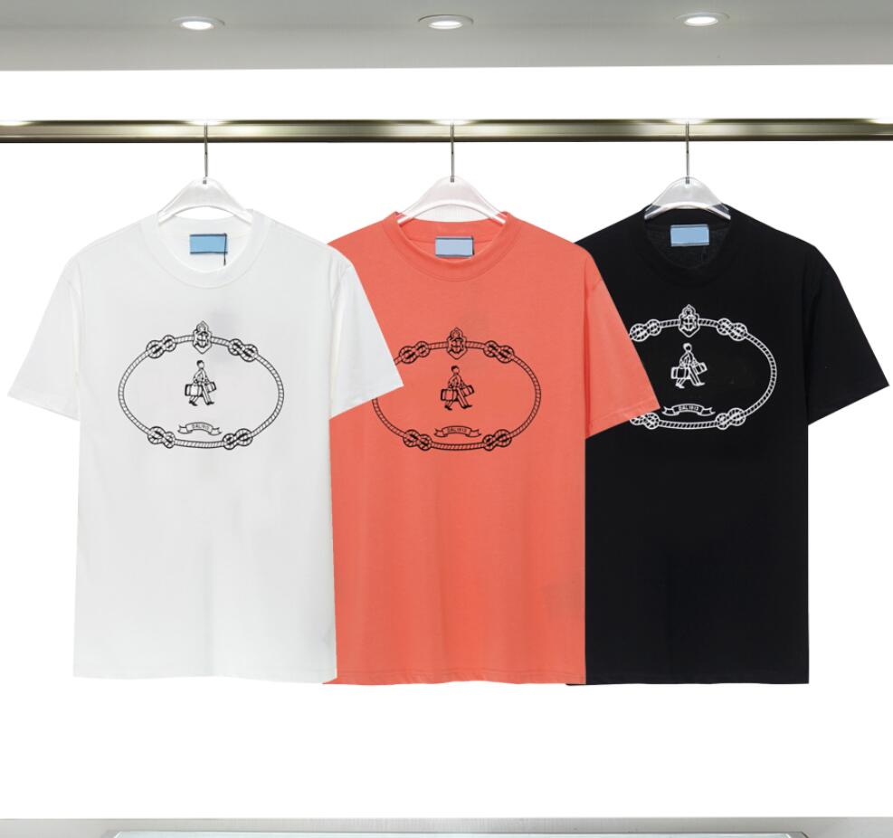 23SS Mens Designers T Shirts Summer Loose Tees Fashion Man Casual Shirt Luxurys Clothing Street Shorts Sleeve Clothes Women Tshirts Size S-2XL