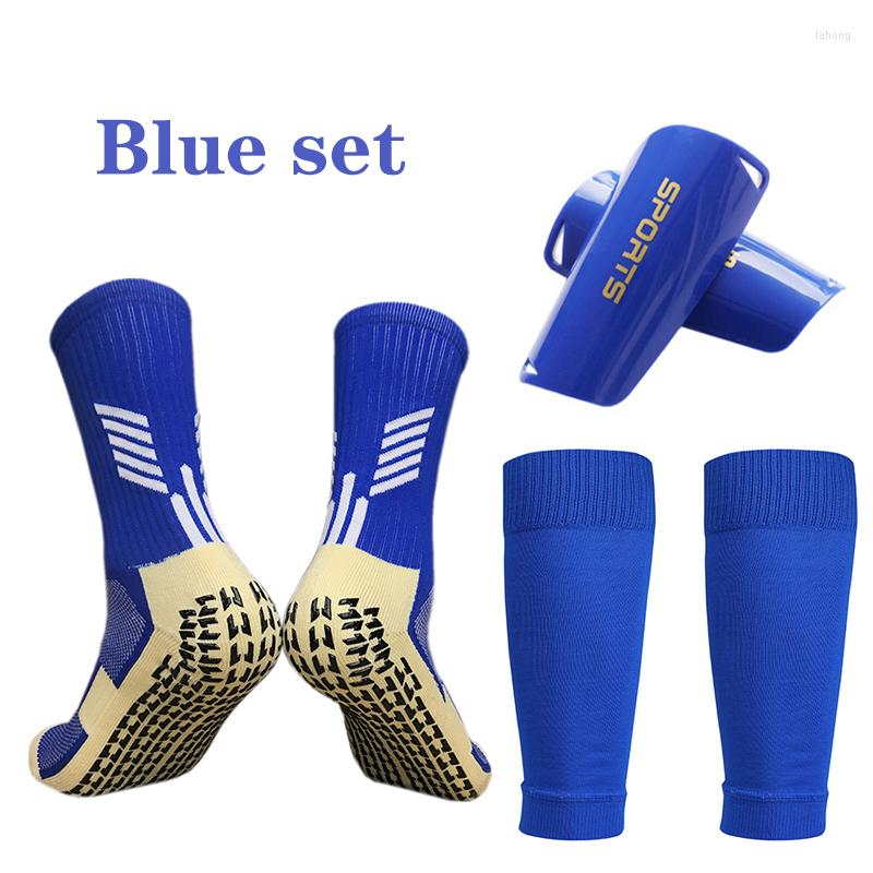 Knee Pads 1 Kits Hight Elasticity Shin Guard Sleeves For Adults Kids Soccer Grip Sock Professional Legging Cover Sports Protective