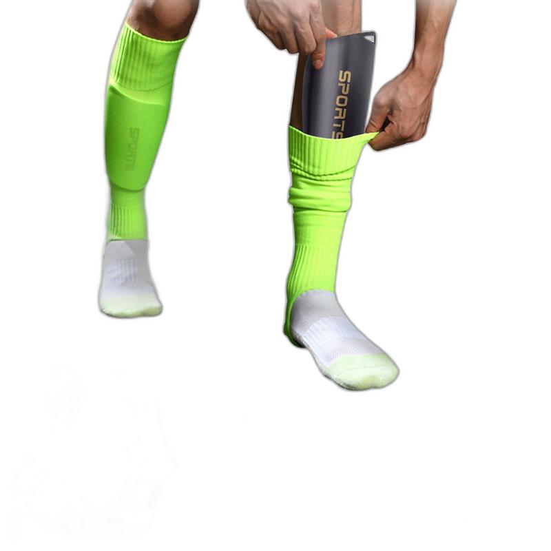Knee Pads 1 Kits Hight Elasticity Shin Guard Sleeves For Adults Kids Soccer Grip Sock Professional Legging Cover Sports Protective