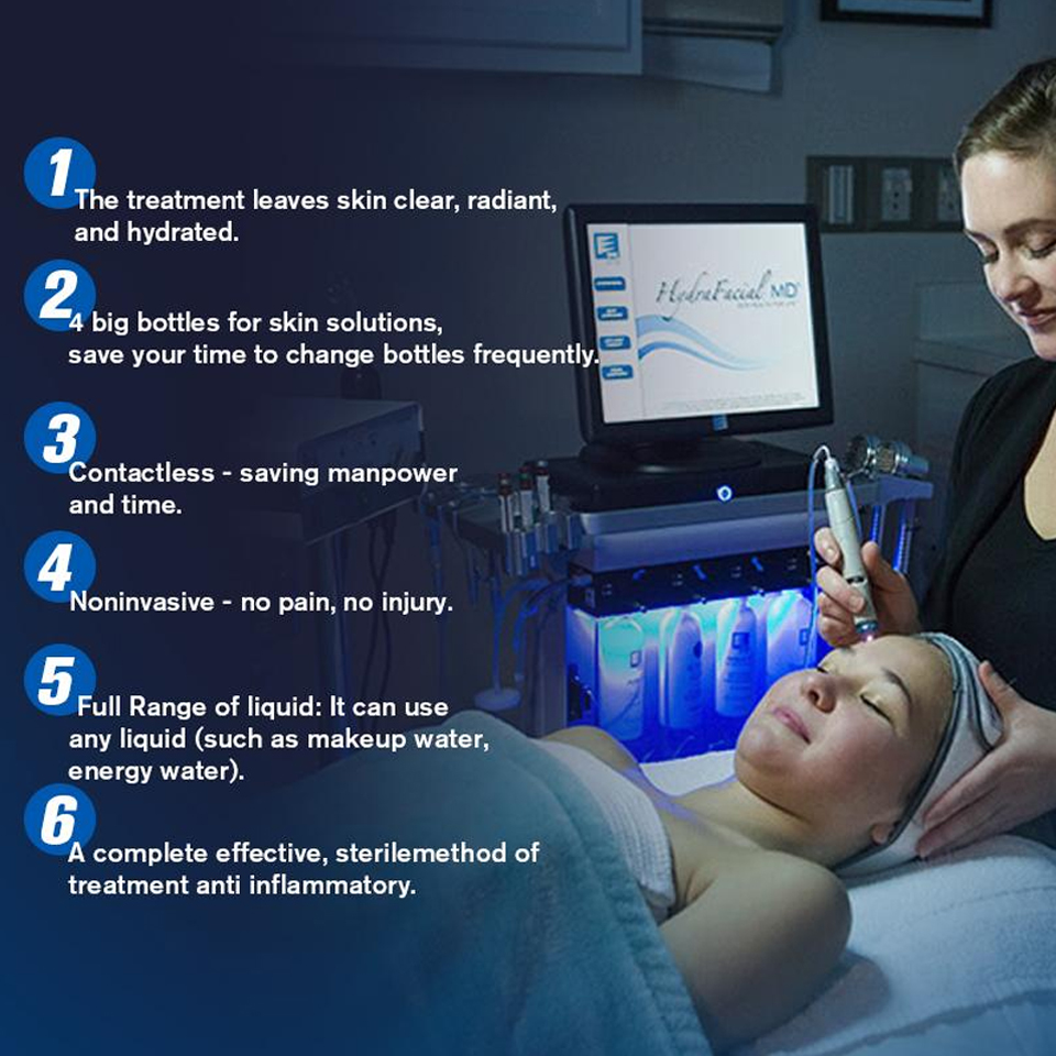 FDA approved facial Machine RF skin rejuvenation Microdermabrasion Hydro Dermabrasion Bio-lifting wrinkle removal hydra big discount