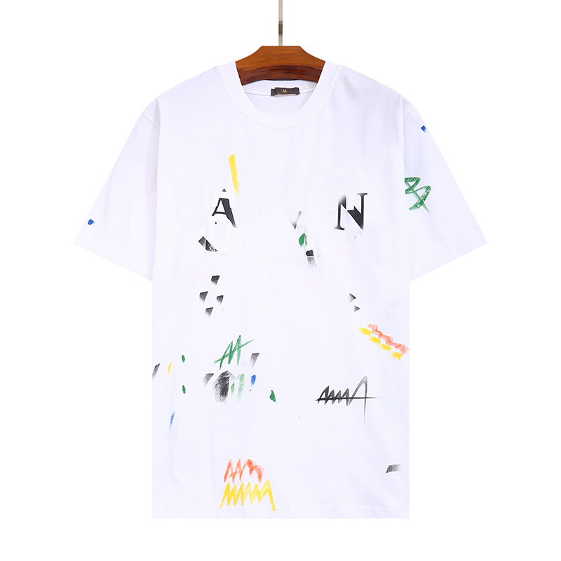 23SS Mens Designer T Shirt Casual Men And Womens Tees Ink Splash Graffiti Letters Loose Short sleeved Round Neck Fashion Clothes, Tt
23SS Mens Designer T Shirt Casual Men And Womens Tees Ink Splash Graffiti Letters Loose Short sleeved Round Neck Fashion Clothes, Tt