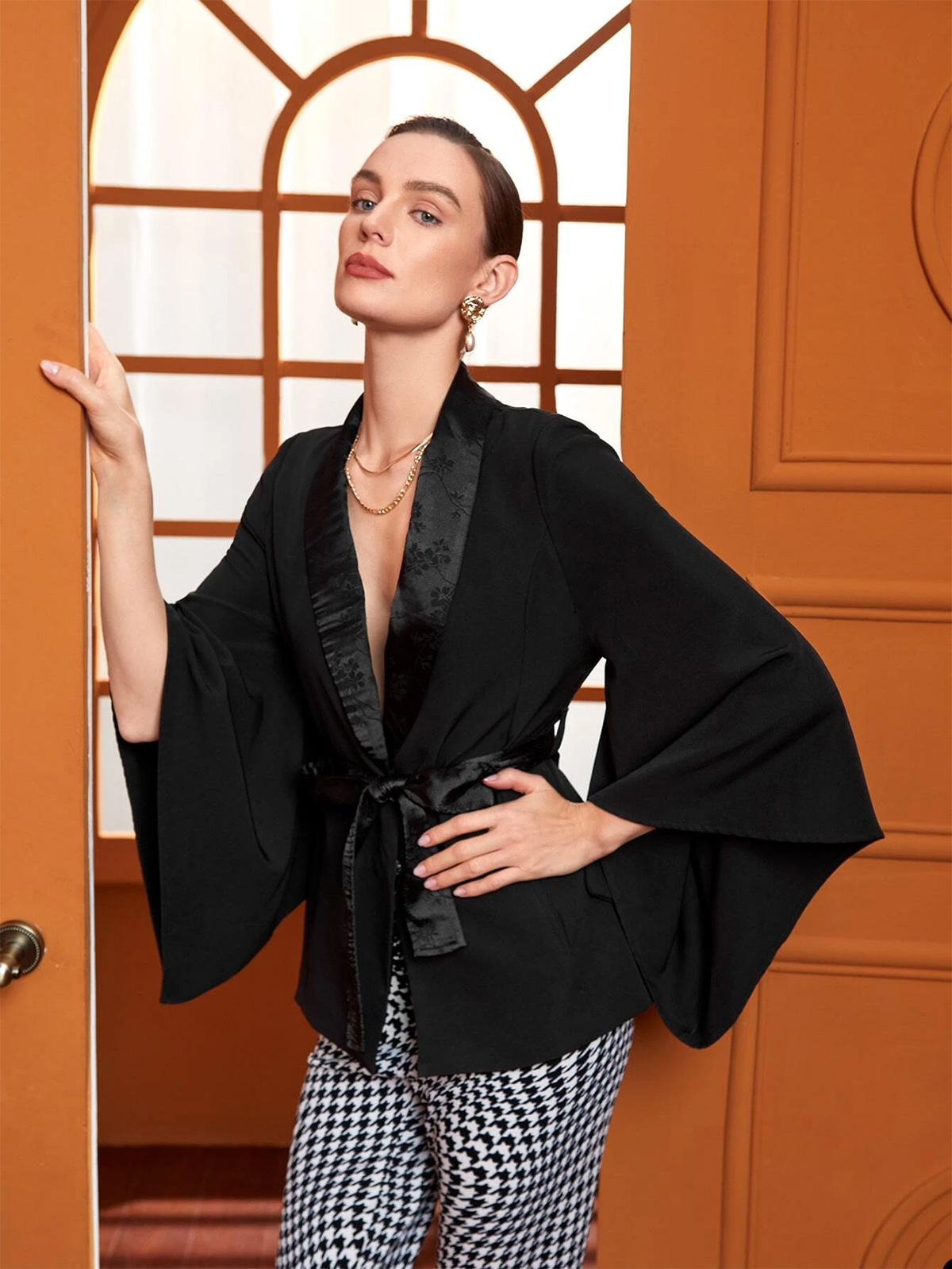 Black Blazer Suit Women New Spring Long Sleeve Short Jacket Elegant Formal Office Ladies Party Evening Wear One Piece