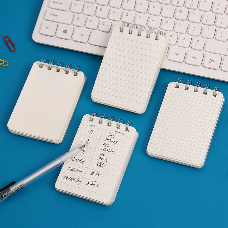 200 Page Spiral Book Coil Notebook Word Line Blank Grid Paper Journal Diary Sketchbook for School Supplies Stationery Store A7
200 Page Spiral Book Coil Notebook Word Line Blank Grid Paper Journal Diary Sketchbook for School Supplies Stationery Store A7