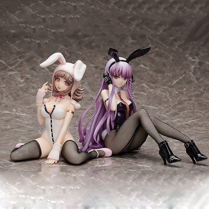 Decompression Toy Anime Danganronpa Figure Chiaki Nanami Kirigiri Kyouko Bunny Girl PVC Action Figure statue Adult Collection Model Toys Gif