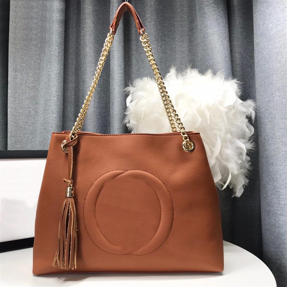 Women Handbag Tote Bag Leather Tassel G Relief Letter Solid Color Shoulder Bag Double Chain Large Capacity Pocket High Quality2691
Women Handbag Tote Bag Leather Tassel G Relief Letter Solid Color Shoulder Bag Double Chain Large Capacity Pocket High Quality2691
