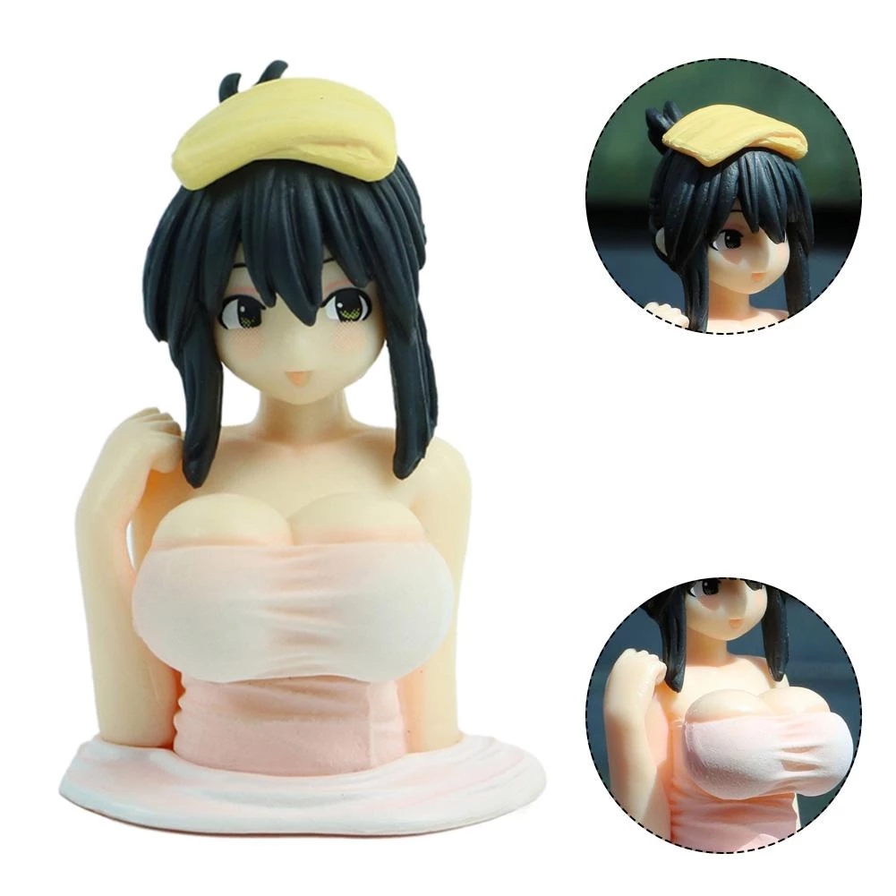 Decompression Toy Sexy Anime Shaking Boobs Console Dashboard Interior Accessory Girls Boys Adult Figure Collection Model Doll ToysDecoration