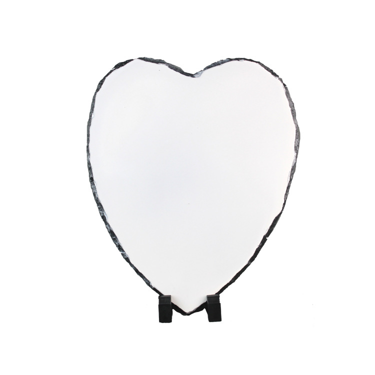 Sublimation Blank Slate Rock Stone Po Frame Heat Transfer Rectangular Picture Frame with Display Holder Rock Po Plaque DIY8541867