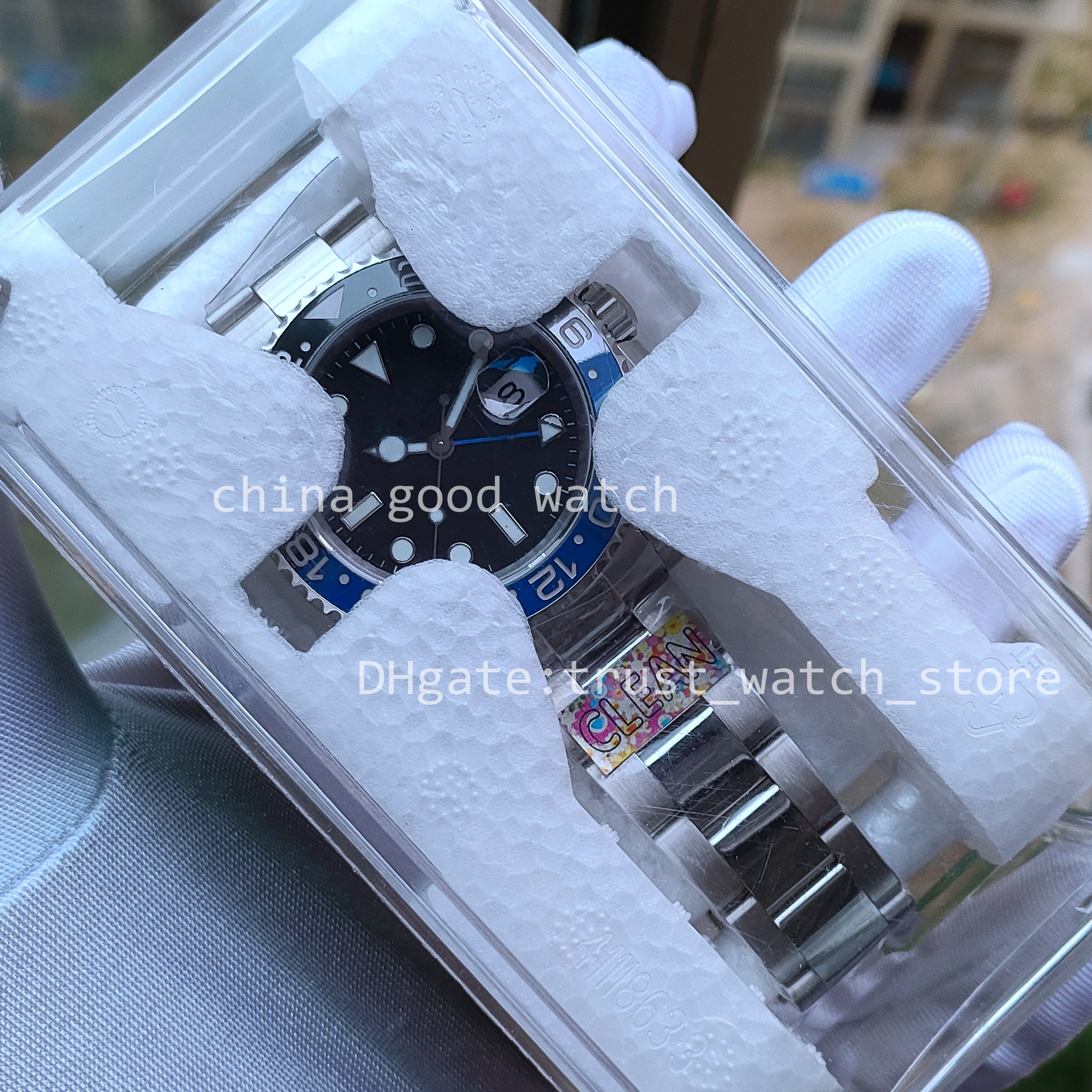 Clean Factory Men Watch 904L Steel Bracelet Black Blue Ceramic Bezel Watches Cal.3186 Automatic Movement Wristwatches Diving Super Luminous Original Box, Original box certificate
Clean Factory Men Watch 904L Steel Bracelet Black Blue Ceramic Bezel Watches Cal.3186 Automatic Movement Wristwatches Diving Super Luminous Original Box, Original box certificate