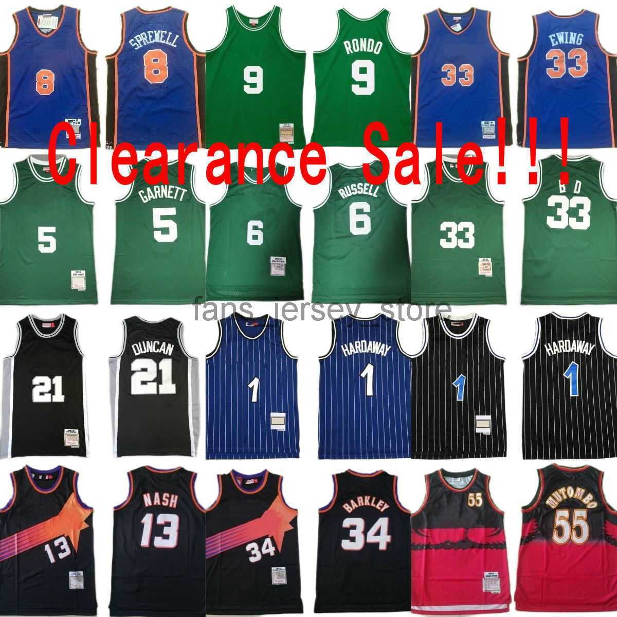 Clearance Sale Mitchell and Ness Basketball Jerseys Sprewell Patrick Ewing Penny Hardaway Kevin Garnett Russell Larry Bird Charles Barkley Steve Nash Mutombo, Aspicture (with team logo)
Clearance Sale Mitchell and Ness Basketball Jerseys Sprewell Patrick Ewing Penny Hardaway Kevin Garnett Russell Larry Bird Charles Barkley Steve Nash Mutombo, Aspicture (with team logo)