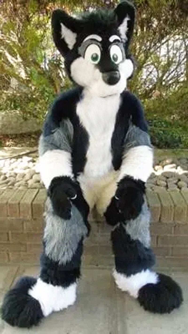 Furry Husky Fox Medium Long Fur Mascot Costume Walking Halloween and Christmas Big Event Set, Black
Furry Husky Fox Medium Long Fur Mascot Costume Walking Halloween and Christmas Big Event Set, Black