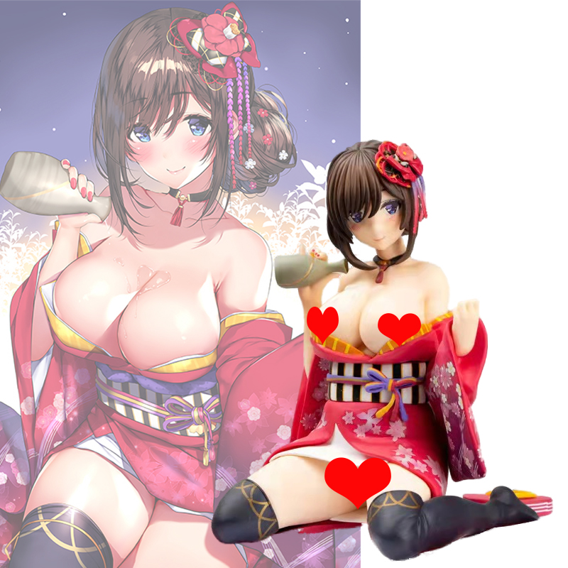 Miniatures Toys Beautiful Girl Series Mataro The Kimono Is Ripped Off PVC 16CM Action Figure Japanese Anime Model Toys Aldult Collection Dol