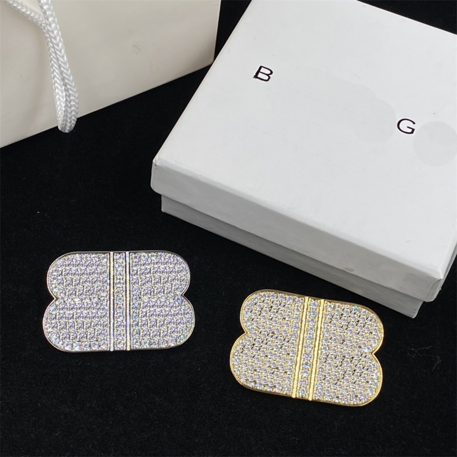Designer Womens Jewelry Brooches With Full Diamonds Fashion Brand Women Bb Brooches Wedding Jewelrys Pins Brooch