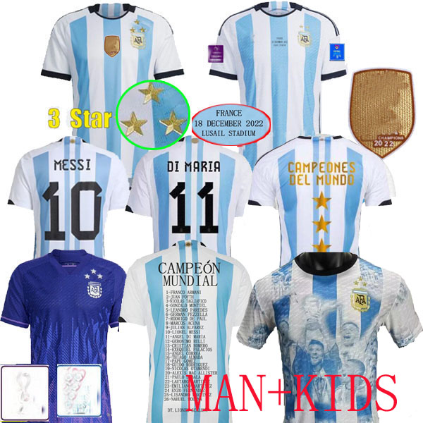 2022 ARGENTINA 3 star soccer jerseyS black DI MARIA J. ALVAREZ women champions final SPECIAL player VERSION alvarez Maillot de foot Maillots kids football shirt, 3 star player version
2022 ARGENTINA 3 star soccer jerseyS black DI MARIA J. ALVAREZ women champions final SPECIAL player VERSION alvarez Maillot de foot Maillots kids football shirt, 3 star player version