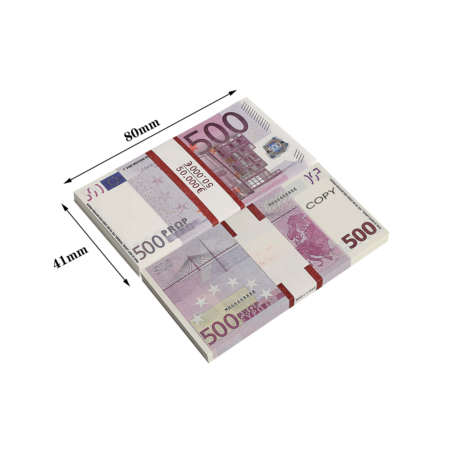 Prop Money 500 Euro Bill for Sale Online Euros Fake Movie Moneys 500 Bills Full Print Copy Party Realistic Fake Uk Banknotes Paper Note Pretend Double Sided