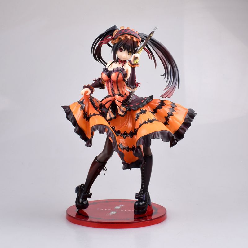 Miniatures Toys Anime Dating Battle Tokisaki Kurumi PVC 24 CM Action Figure Japanese Anime Model Toys Aldult Collection Doll