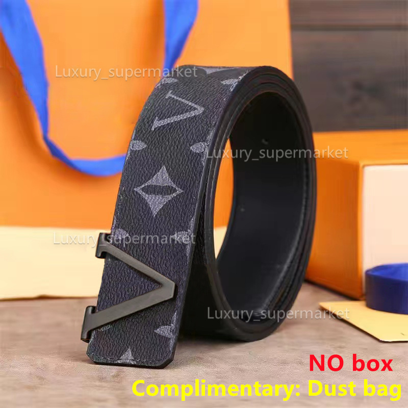 Designer Belt Fashion luxury plaid presbyopia striped leather men's and women's belts 40mm wide NO box AAA9