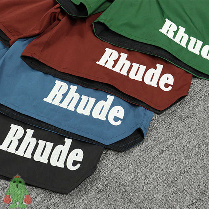 Shorts Summer Rhude Mesh Solid Blacnk Color Embroidered Lettered Loose Men Women Beach Pantsqucd
Shorts Summer Rhude Mesh Solid Blacnk Color Embroidered Lettered Loose Men Women Beach Pantsqucd