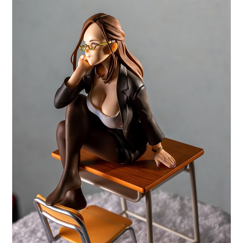 Miniatures Toys Native Beautiful Girl Series Female Teacher Okuzumi Yuiko 1/7 PVC 20CM Figure Anime Sexy Collection Model Doll Toy Desk Orna