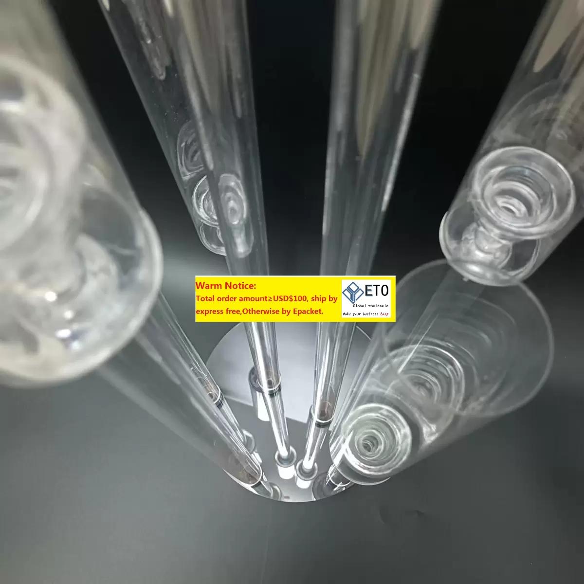 decoration Acrylic Candlestick 8 Heads Clear acrylic Candle Holders Wedding Candelabra Table Centerpieces Flower Stand Holder Candelabrum XJ260305