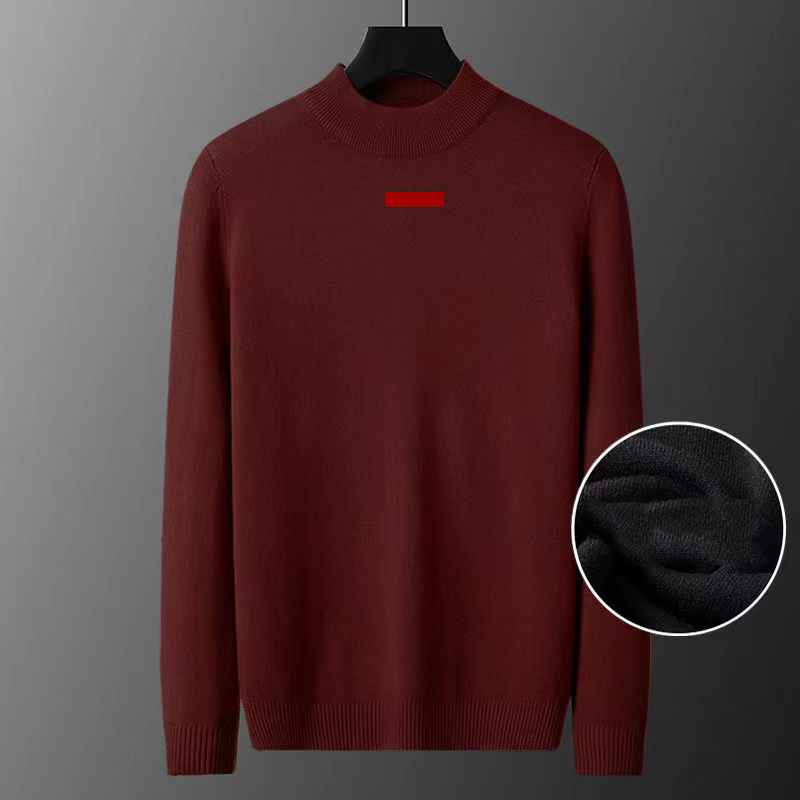 Men's Sweaters High Neck Turtleneck Half Wool Sweatshirts Tops Knits Shirts Mens Jumpers Long Sleeves Sweater Design