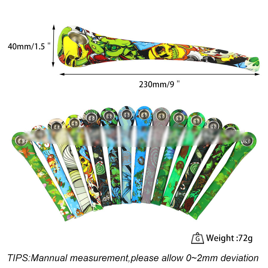 Portable smoking Silicone hand pipe for tobacco Cryogenic cleaning Spoon pipes Luminus Decal Style
Portable smoking Silicone hand pipe for tobacco Cryogenic cleaning Spoon pipes Luminus Decal Style