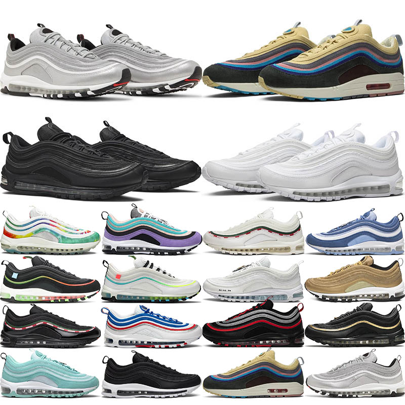 running shoes for men womens 97 97s Silver Bullet Triple White black Game Royal Metallic Gold sail mens trainers sports sneakers tennis
running shoes for men womens 97 97s Silver Bullet Triple White black Game Royal Metallic Gold sail mens trainers sports sneakers tennis
