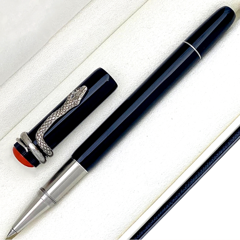 High quality Inheritance series Pen Special Edition Black Red Brown Snake Clip Roller Ballpoint pens stationery office school supplies, As picture shows