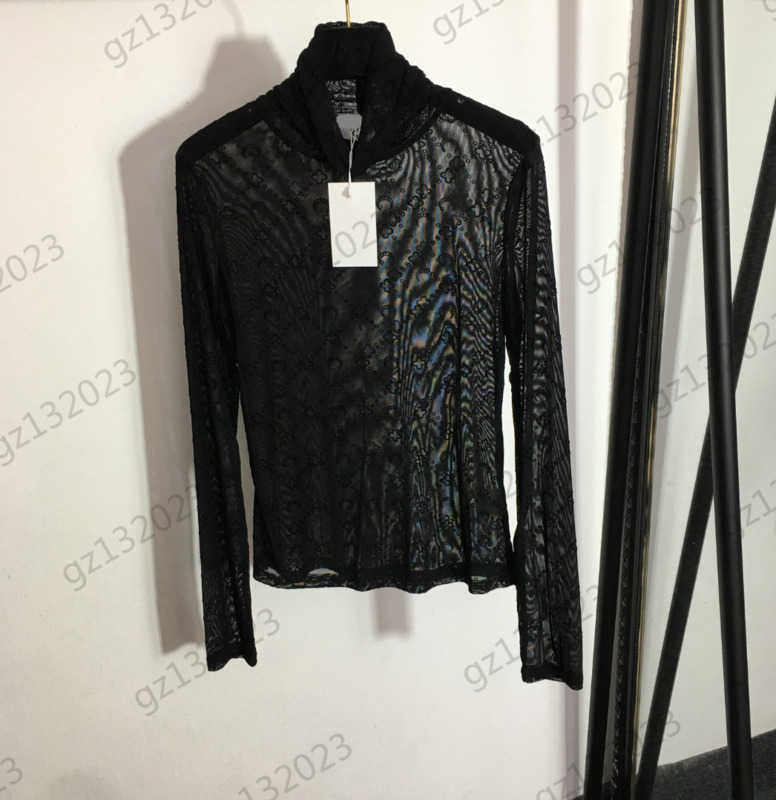 Womens Clothes T-shirts Four-leaf Clover Moon Flocking Print High Neck Fold Pullover Tops Mesh Breathable Style Tight Long Sleeve Undershirt Tees Women Apparel 1970
Womens Clothes T-shirts Four-leaf Clover Moon Flocking Print High Neck Fold Pullover Tops Mesh Breathable Style Tight Long Sleeve Undershirt Tees Women Apparel 1970