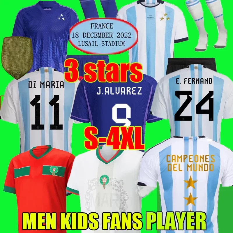 2022 2023 argentina final soccer jerseys 3 stars champions DI MARIA 22 23 morocco Hakimi DE PAUL football uniforms shirts ALvarez men kids fans player version s-4xl, Argentina home final
2022 2023 argentina final soccer jerseys 3 stars champions DI MARIA 22 23 morocco Hakimi DE PAUL football uniforms shirts ALvarez men kids fans player version s-4xl, Argentina home final