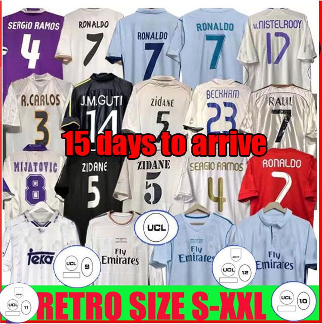 94 95 96 97 98 Finals Real Madrids Retro Soccer Jersey Football GUTI Ramos SEEDORF CARLOS RONALDO 11 13 14 15 16 ZIDANE Beckham RAUL Vintage 99 00 02 03 04 05 06 07, 99 00 home ucl
94 95 96 97 98 Finals Real Madrids Retro Soccer Jersey Football GUTI Ramos SEEDORF CARLOS RONALDO 11 13 14 15 16 ZIDANE Beckham RAUL Vintage 99 00 02 03 04 05 06 07, 99 00 home ucl