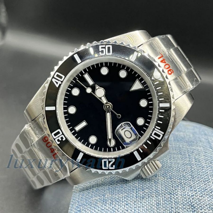 Mens Watch Premium Watches Designer Sliding Movement Black 41MM Stainless Steel Sapphire Glass Waterproof Luxury Watchs Fine Adjustment Buckle Wrist Watch for men