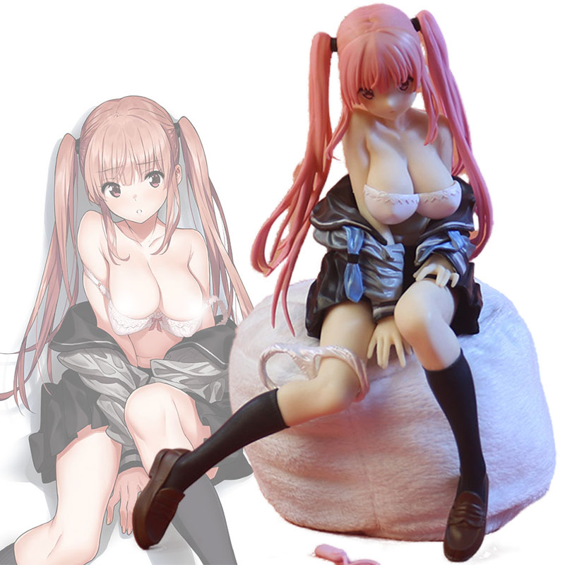 Miniatures Toys Beautiful Girl Series Miyu Sitting Position 18CM Action Figure Japanese Anime Model Toys Aldult Collection Doll