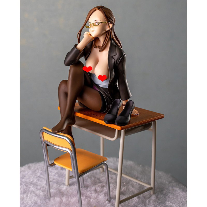Miniatures Toys Native Beautiful Girl Series Female Teacher Okuzumi Yuiko 1/7 PVC 20CM Figure Anime Sexy Collection Model Doll Toy Desk Orna