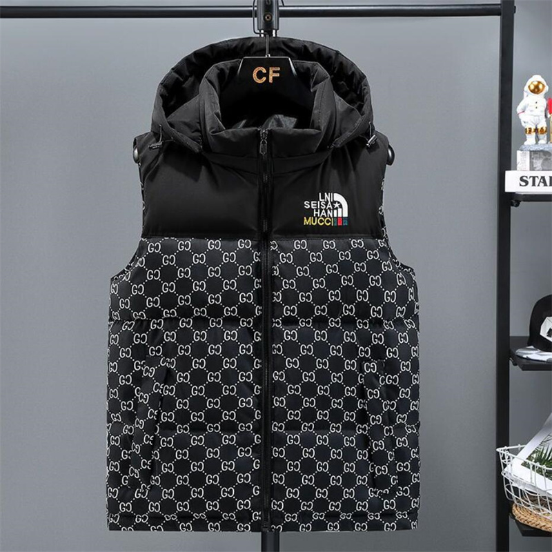 2023 Fashion Brand Vest Autumn Winter New Reflective Men Cotton Vest Jacket letter Print Sleeveless Down Waistcoat Male Casual Coat, 01
2023 Fashion Brand Vest Autumn Winter New Reflective Men Cotton Vest Jacket letter Print Sleeveless Down Waistcoat Male Casual Coat, 01