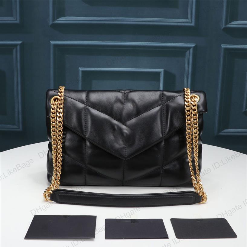 LOULOU Puffer Soft Genuine Leather 2021 Luxurys Designers Shoulder Bag Women Fashion Tote Handbag Purse Crossbody Chain Bags Detch242S, Gold chain
LOULOU Puffer Soft Genuine Leather 2021 Luxurys Designers Shoulder Bag Women Fashion Tote Handbag Purse Crossbody Chain Bags Detch242S, Gold chain