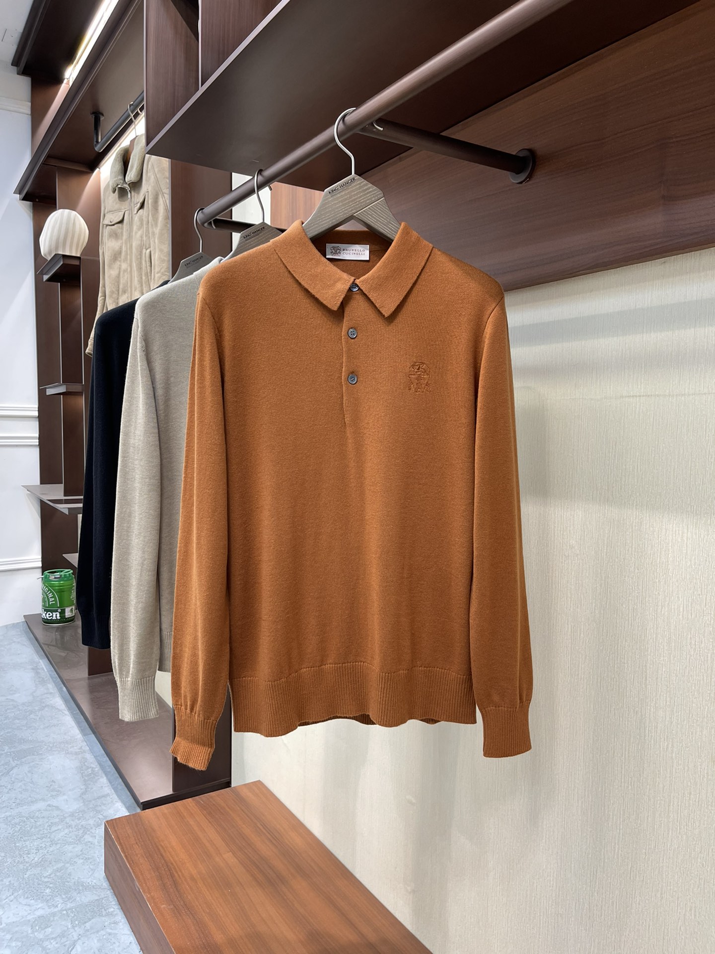 Men Polos Shirt Brunello Autumn and Winter Leisure Long Sleeve Turtleneck Cucinelli, Orange
Men Polos Shirt Brunello Autumn and Winter Leisure Long Sleeve Turtleneck Cucinelli, Orange