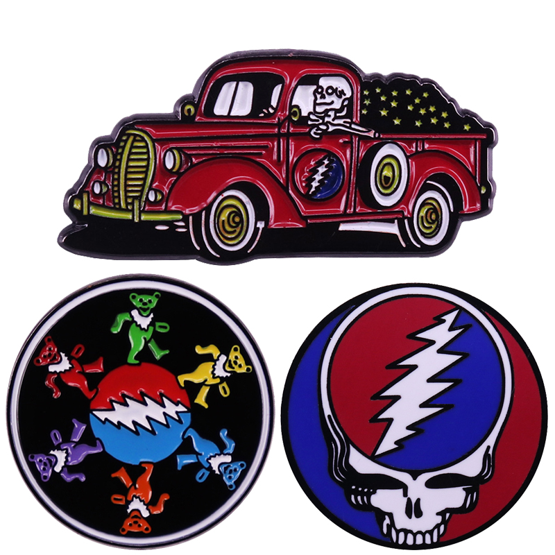 Grateful Dead Jerry Bear Rock Music Brooch Enamel Pin Brooches Metal Badges Lapel Pins Denim Jacket Jewelry Accessories Gifts, Color #1
Grateful Dead Jerry Bear Rock Music Brooch Enamel Pin Brooches Metal Badges Lapel Pins Denim Jacket Jewelry Accessories Gifts, Color #1