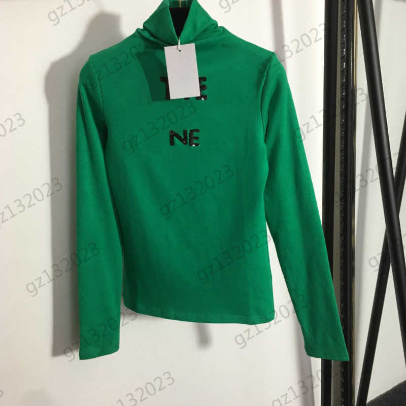 Womens Clothes T-shirts Sequin Letter Embroidery High Neck Long-sleeved Pullover Tops Add Fleece And Thicken Casual Warm Long Sleeve Undershirt Women Apparel 1970
Womens Clothes T-shirts Sequin Letter Embroidery High Neck Long-sleeved Pullover Tops Add Fleece And Thicken Casual Warm Long Sleeve Undershirt Women Apparel 1970