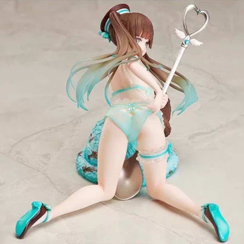 Miniatures Toys Ice Cream Girl Strawberry Milk And Peppermint Chocolate PVC Action Figure Japanese Anime Model Toys Aldult Collection Doll