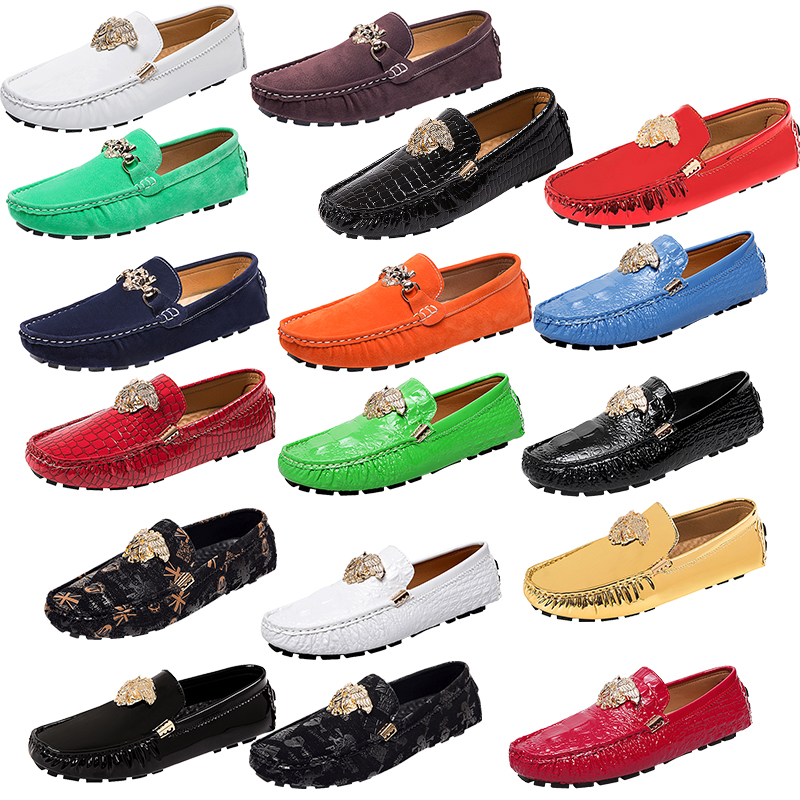 Luxury Glossy patent leather Metal buckle Business Shoes Top Designer Tassels Anti-slip Men Women's shoes Loafers Moccasins Driving Shoe Casual Flat Dress Shoes, 2293-4
Luxury Glossy patent leather Metal buckle Business Shoes Top Designer Tassels Anti-slip Men Women's shoes Loafers Moccasins Driving Shoe Casual Flat Dress Shoes, 2293-4