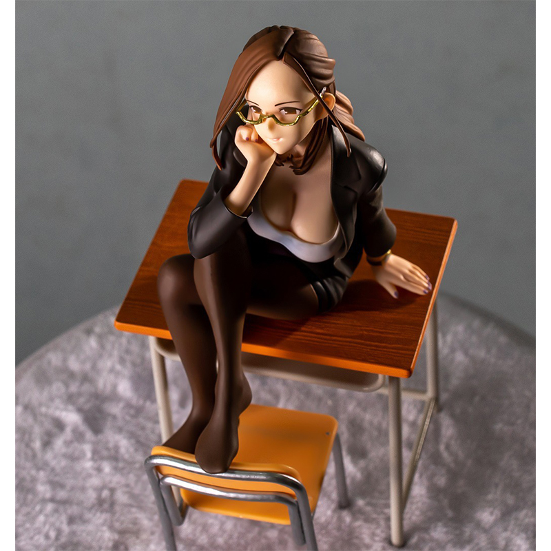 Miniatures Toys Native Beautiful Girl Series Female Teacher Okuzumi Yuiko 1/7 PVC 20CM Figure Anime Sexy Collection Model Doll Toy Desk Orna