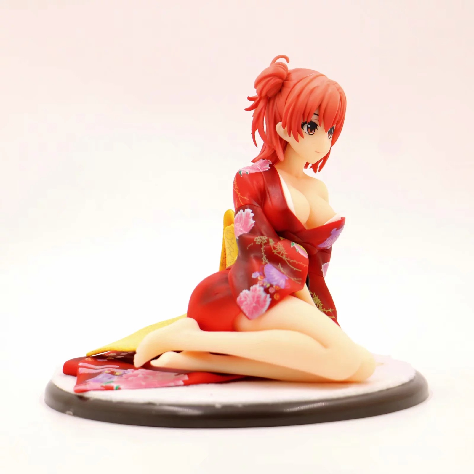 Miniatures Toys Beautiful Girl Series Yuigahama Yui Kimono Yukata 1/7 PVC 16cm Figure Anime Sexy Collection Model Doll Toy Desk Ornament Gif