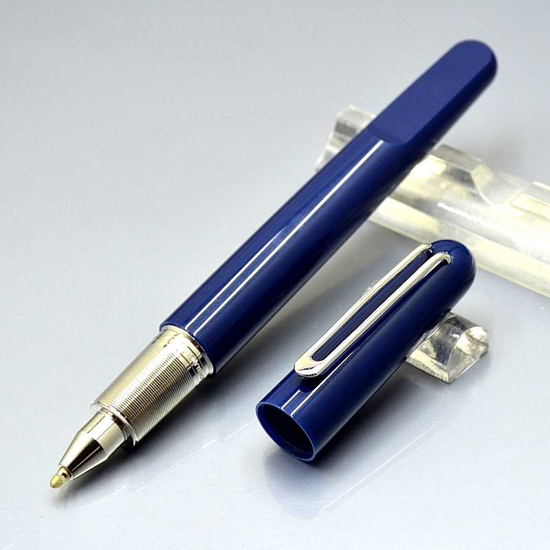 Wholesale M Series Magnetic Close Cap Rollerball Pen Black & Blue Resin High Quality Stationery Office Dwe74 School Writing Gel Pens