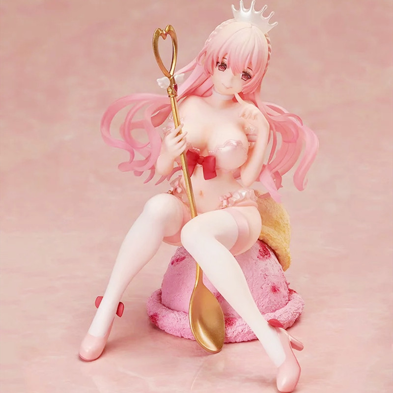 Miniatures Toys Ice Cream Girl Strawberry Milk And Peppermint Chocolate PVC Action Figure Japanese Anime Model Toys Aldult Collection Doll