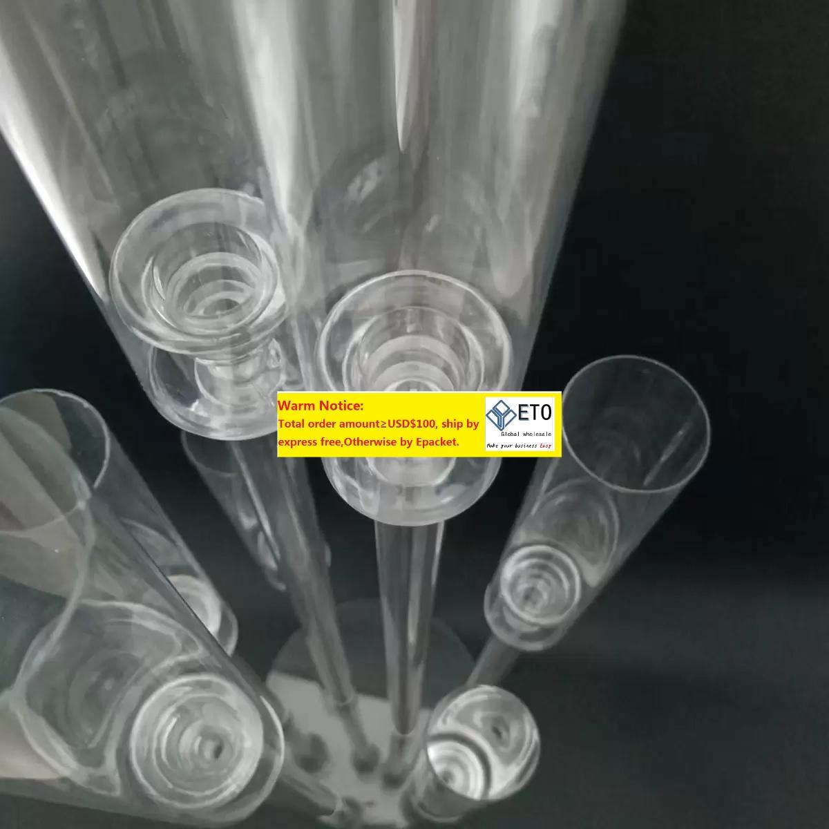 decoration Acrylic Candlestick 8 Heads Clear acrylic Candle Holders Wedding Candelabra Table Centerpieces Flower Stand Holder Candelabrum XJ260305