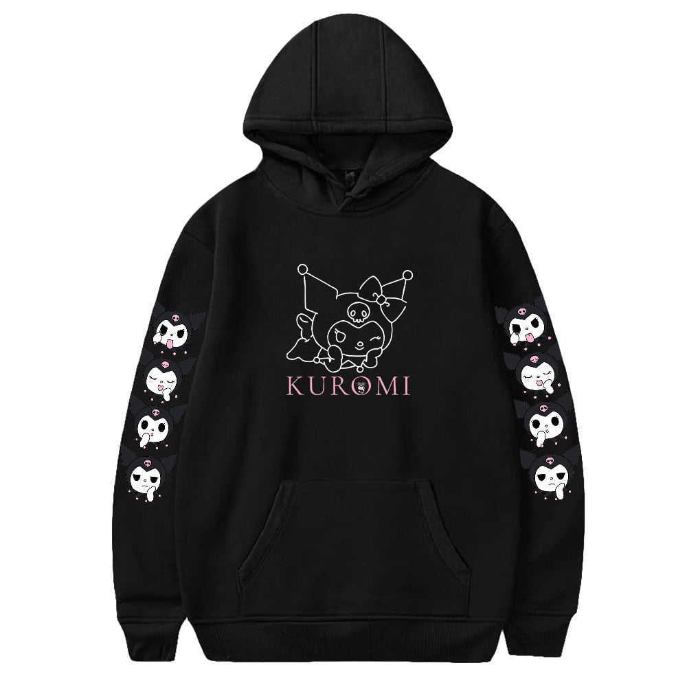 Kuromi Hoodies Funny Anime Sweatshirt Cosplay Pullover Streetwear Black Long Sleeve, 09 
Kuromi Hoodies Funny Anime Sweatshirt Cosplay Pullover Streetwear Black Long Sleeve, 09